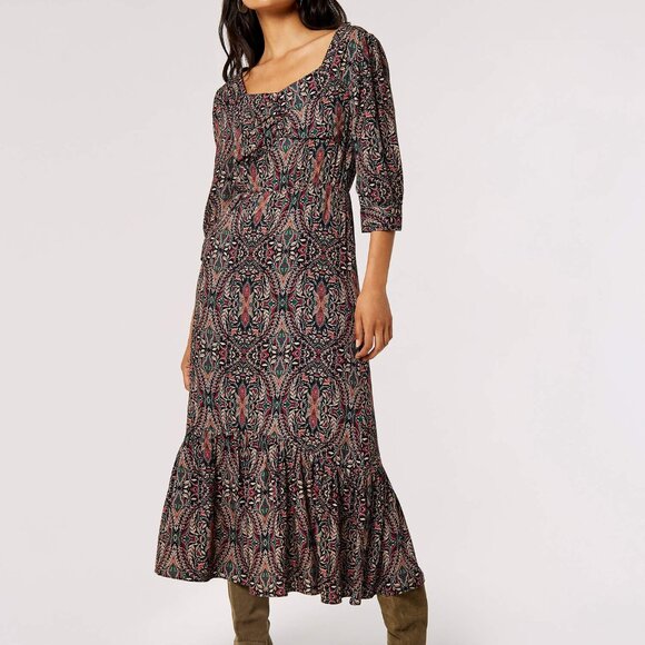 Paisley midi dress NWT - Picture 9 of 13